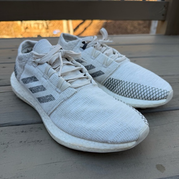 Adidas PureBoost Go J Non Dyed Grey and White shoes size 11 - Picture 3 of 13